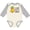 Natural and Heather, variant on Inktastic I Love My Pappy with Pineapple Girls Long Sleeve Baby Bodysuit