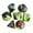 C, variante sur 7x Accessoires Polyédriques Peints D8 D10 D12 D20 Jeux de Famille Multi-Faces pour Jeux de Rôle RPG