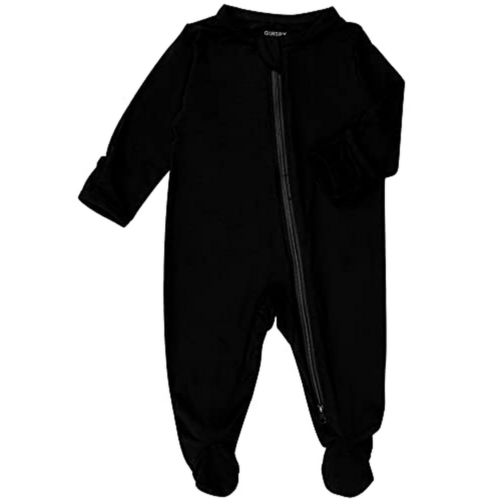 Baby Boy Footie Pajamas Long Sleeve Sleeper 2 Way Zipper Sleeper Girl Black 12 18 Months