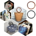 thumbnail image 6 of 1Set 4 pcs 2 Colors Purse Handles Resin Handbag Handles Handmade Bag Handle Replacement for Beach Bag Straw Bag Canvas Bag Macrame Bag Tote Crochet Bag, 6 of 6