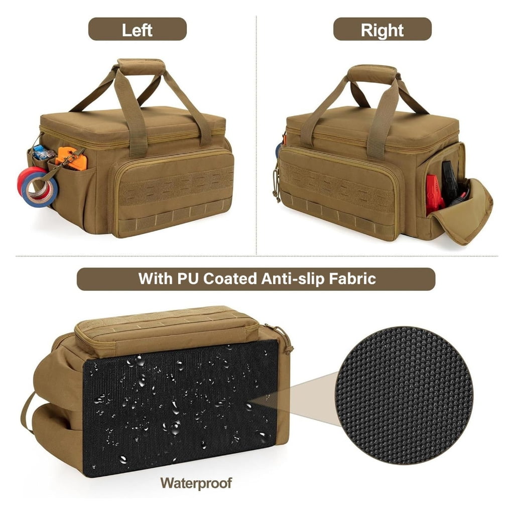 Portable Multi Pocket Tool Storage Bag For Electricians Carpenters And Handymen