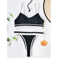 thumbnail image 4 of RKSTN Maillot de Bain pour Femmes Deux Pièces Imprimé Fleurs Patchwork Bikini à Blocs de Couleur Tenue de Plage Mode Décontractée Maillot de Bain pour Femmes, 4 of 7