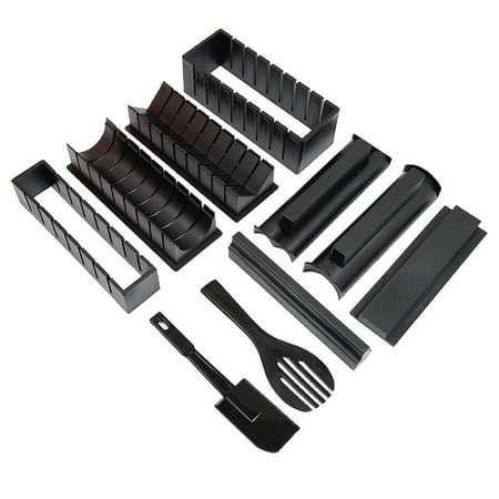 

Ayyufe Sushi Mold; 10Pcs DIY Sushi Mold Round Heart Shaped Rice Ball Maker Cooking Kitchen Tools; Black