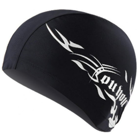 MarinaVida Man Women Pure Color Spandex Fabric Swimming Cap Bathing Cap
