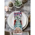 thumbnail image 2 of Christmas Snowflakes Cloth Napkins Set of 4 Reusable Dinner Napkins, Winter Gingerbread Man Xmas Tree Plaid Cocktail Napkin Washable Table Napkins for Wedding/Holiday Party/Baby Shower 20"x20", 2 of 7