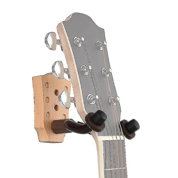 Beech Wood Guitar Wall Mount Hanger Wall Hook Holder Stand With Iron Steadying Bars For Electric Acoustic Guitar Bass Violin Mandolin Ukulele