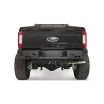 Fab Fours FS17-W4151-1 Premium Rear Bumper; 2 Stage Black Powder Coated; w/Sensors; Fits select: 2017-2022 FORD F250, 2019-2020 FORD F350