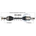 thumbnail image 1 of Fits 2011-2015 Dodge Durango TrakMotive CV Axle Shaft CH-8253 Premium; OE Replacement, 1 of 4