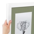 thumbnail image 6 of ArtToFrames 12x14 Matted Picture Frame with 8x10 Single Mat Photo Opening Framed in 1.25 Satin White Frame and 2 Basil Mat (FWM-3966-12x14), 6 of 8