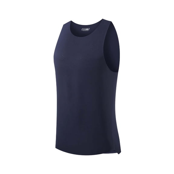 WRKEKC Workout Tank Tops for Men Seamless Bonded Solid Color Lightweight Breathable Quick Dry Sleeveless Tee for Track Running