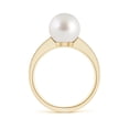 thumbnail image 2 of ANGARA South Sea Cultured Pearl Reverse Tapered Shank Ring in 14K Yellow Gold for Women | June Birthstone, Birthday, Anniversary, Jewelry Gift for Women | Pearl Ring, 2 of 8
