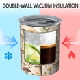 thumbnail image 2 of 12oz Coffee Tumblers Colorful Mushroom Botanical Beige Pattern Stainless Steel Vacuum Insulated Travel Tumbler Coffee Cups Mug with Lid and Straw with Cleaning Brush for Cold & Hot Drinks, 2 of 5