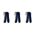 thumbnail image 3 of Sonducket Reemplazo de pantalón de poliéster Color sólido Casual Transpirable Lavable Moda Pantalón largo de viaje Ropa Azul M Type1 NO1, 3 of 6