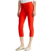 Lauren Ralph Lauren Premier Skinny Crop Curvy Jeans Tomato Red 16
