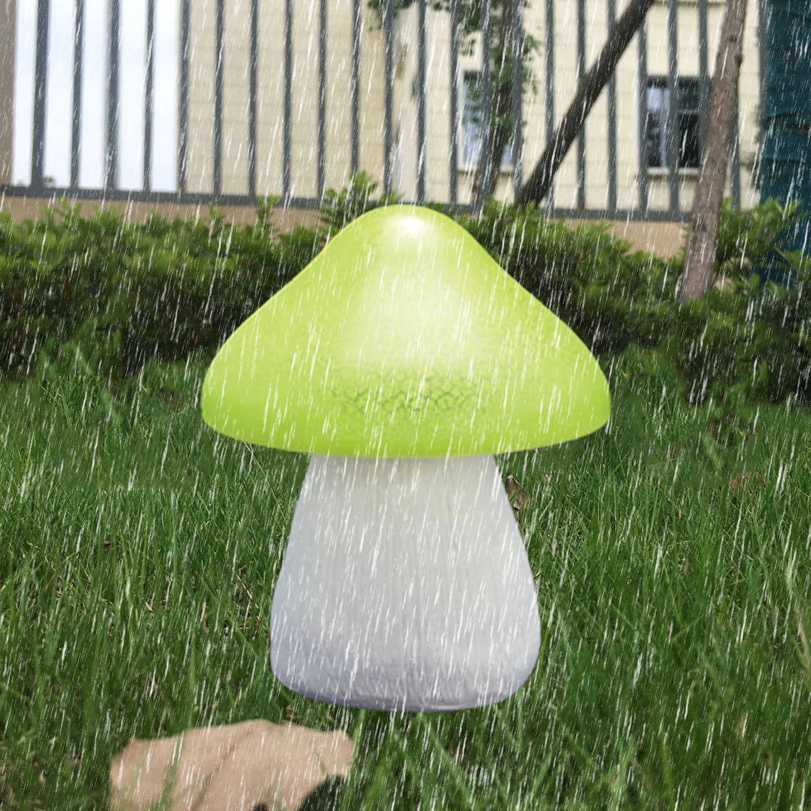 2 Packs Solar Mushroom Lights Outdoor Waterproof Solar Powered Garden Lights for Yard Pathway Fence Decoration Color Changing LED Landscape Lighting with Auto On Off