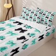 thumbnail image 3 of Manfei Dreamy Princess Bows Zipper Full Size Comforter Sets with Fitted Sheet and 2 Pillowcases,Fashion Bowtie Floral Zipper Bedding Set,Reversible,4 Pieces, 3 of 7