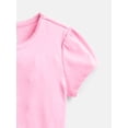 thumbnail image 3 of Wonder Nation Girls Baby Tee with Short Sleeves, Sizes 4-10, 3 of 3