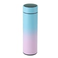thumbnail image 1 of Botellas de agua reutilizables de acero inoxidable con aislamiento y pantalla de temperatura, capacidad de 500 ml, batería de 500 mAh, color azul degradado., 1 of 1