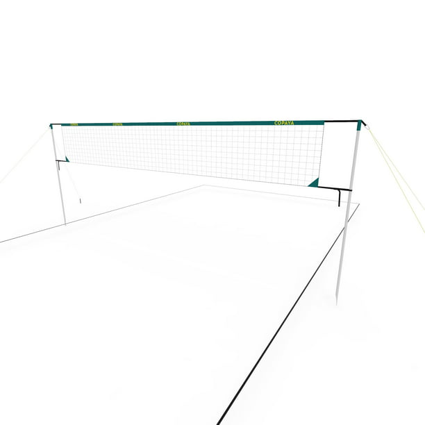 Decathlon Copaya BV500, Portable Beach Volleyball Recreational 20 ft. Net Set, Adjustable Heights, Quick Setup, Blue Walmart.com