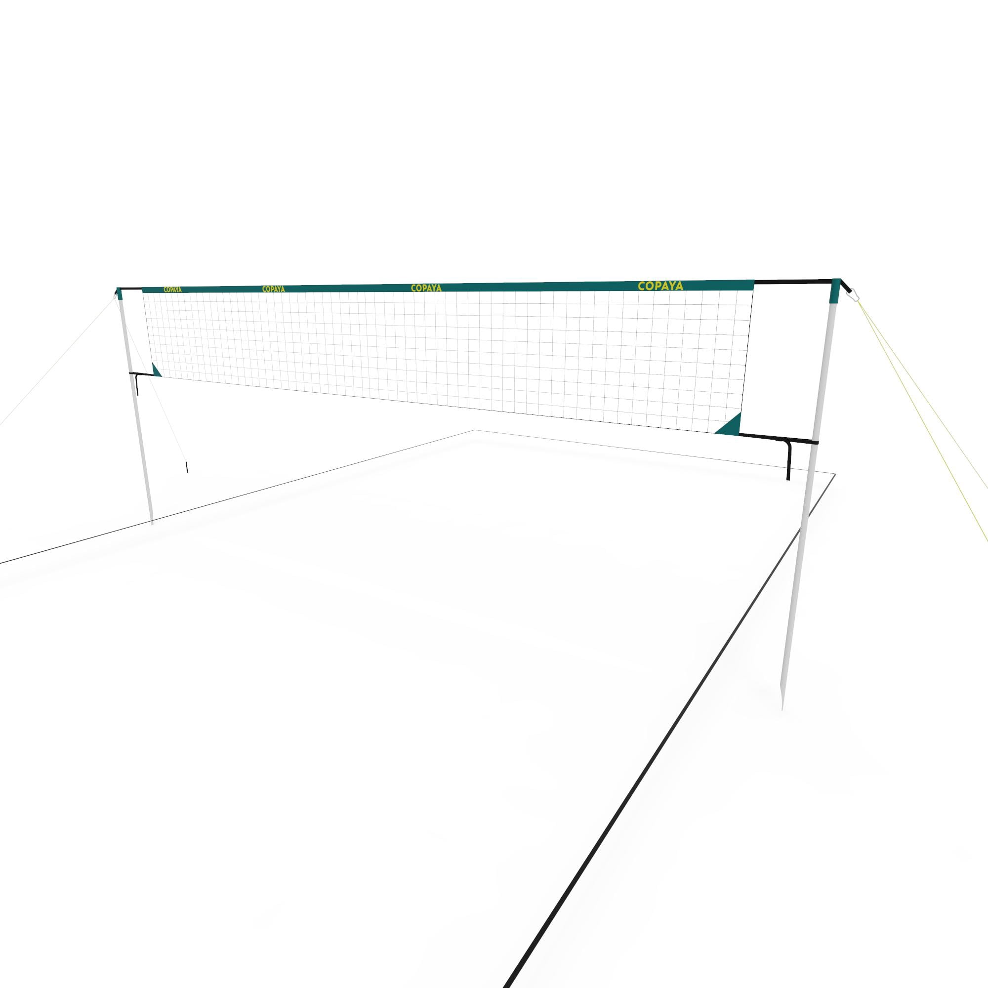 Copaya BV500, Portable Beach Volleyball Recreational 20 ft. Net Set, Adjustable Heights, Quick Setup, Blue