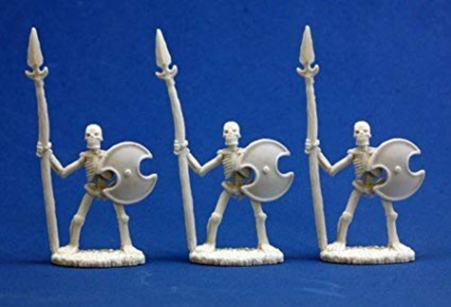 Foe Figures Fantasy RPG FoxCraft 40mm 32 Skeleton Spearmen Pack 28 DnD
