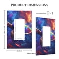 thumbnail image 3 of KLL Starry Sky Turtle Pattern Electrical Outlet Covers, 3" x 5" 1 Pack Electric Receptacle Plug Covers for Decorator Receptacle Outlet & Switch-Style U, 3 of 6