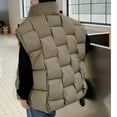 thumbnail image 5 of Sanbonepd Womens Quilted Jacket Casual Fall Winter Oversized Puffer Vest Lightweight Stand Collar Padded Coat, 5 of 9