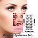 thumbnail image 3 of 10 Pairs Mixed Magnetic Eyelash Set 2 Magnetic Liquid Eyeliner Magnetic Lashes Tweezers Glue Free Waterproof Long Lasting Eyelashes, 3 of 4