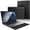 Black, variant on Fintie Sleeve Case for 16-Inch Samsung Galaxy Book6 Pro/ Ultra/ Edge & MacBook Pro 16 A3403 (2024), - Premium PU Leather Portfolio Book Cover, Black