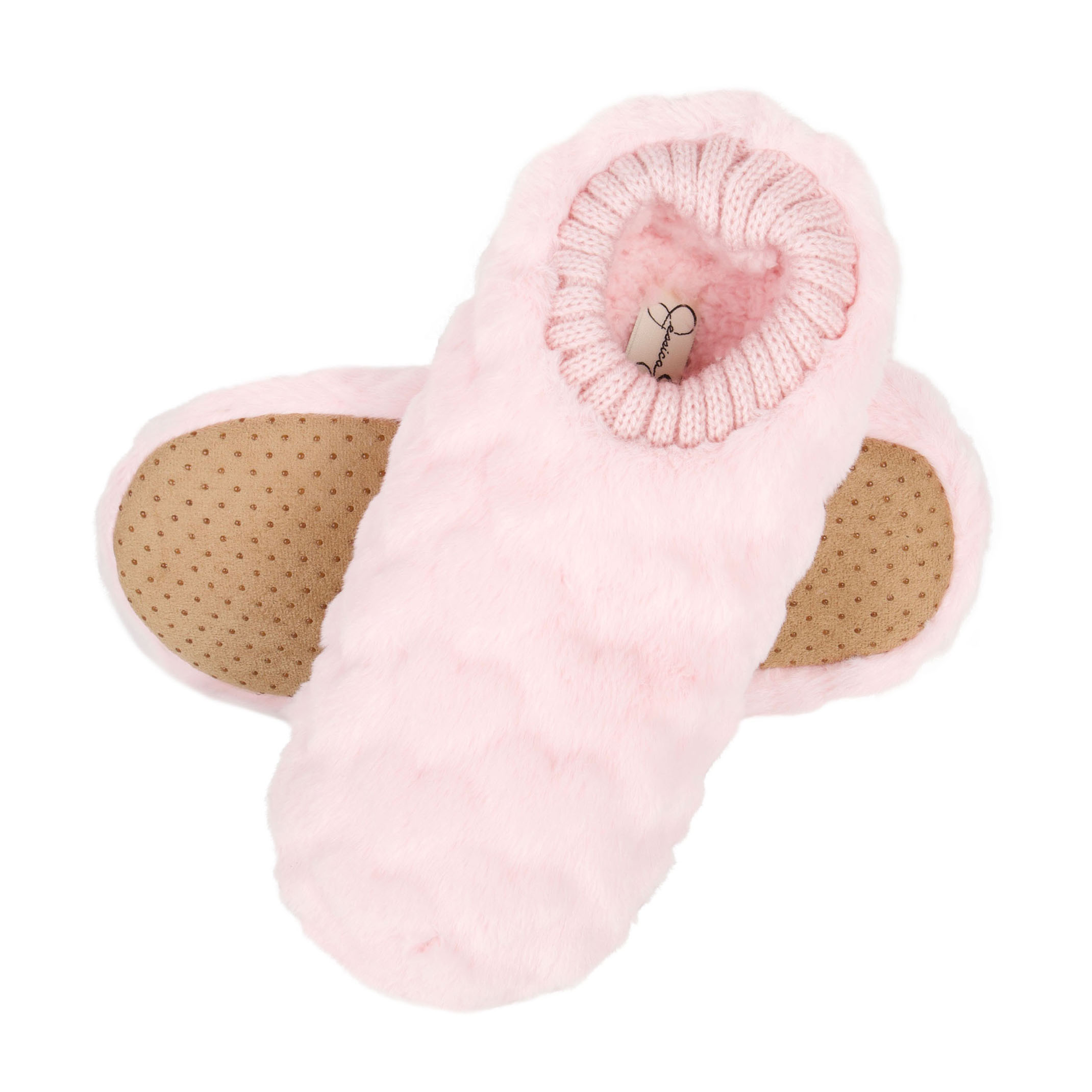 Wholesale Farley Mill Faux Fur Memory Foam Slipper Socks Assorted