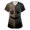 Khaki, variant on LNZGNM Halloween Womens Scrub Top V Neck Pocket Short Sleeve Printed Festive Print Wrinkle Free Easy Care Stretch Nurse Work Hospital,Khaki(XXL)