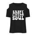 thumbnail image 6 of Girls T Shirts Cold Shoulder Printed Girls Short Sleeve Tops Crewneck Summer Clothes for Teens Girls 7-8 Years Clothes Trendy Girls Fashion, 6 of 6