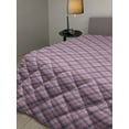 thumbnail image 2 of Purple Down Alternative Comforter, Damask Inspired Oriental Traditional Ornamental Floral Composition, Microfiber Quilt for All Season, 5 Sizes, Indigo Sea Blue Turquoise, by Ambesonne, 2 of 3