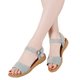 thumbnail image 1 of Sandalias Tacón Planas Hebilla Correa Tobillo para Mujer Verano Caluroso, 1 of 9
