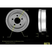 BENDIX PDR0182 Bendix Brake Drum Fits select: 1968-1969 PLYMOUTH SATTELITE, 1970-1974 DODGE CHALLENGER