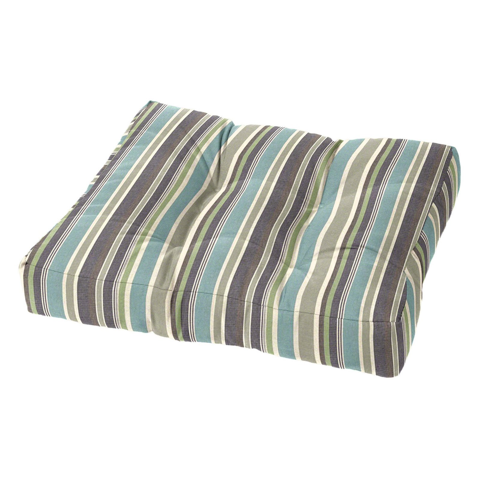 Cushion Source 21 x 17 in. Striped Sunbrella Ottoman Cushion