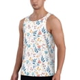 thumbnail image 2 of Fotbe Tulips Flowers Pattern Men's Quick Dry Workout Tank Top Gym Muscle Tee Fitness Bodybuilding Sleeveless T Shirt Breathable Workout Shirt-X-Large, 2 of 9