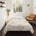 thumbnail image 4 of Brown Flowers Large Tapestry for Bedroom Wall Hanging Tapestry, Vintage Ethnic Tribal Floral Leaves Ceiling Backdrop Tapestries Poster Blanket Wall Decor for Teens Room Living Room Dorm 86" x 104", 4 of 8