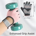 thumbnail image 3 of Ueasy Workout Gloves with Excellent Grip Non Slip Weight Lifting Gym Gloves with Shock Absorption for Hand Protection for Men Women Weightlifting Cycling Pull ups Climbing, 3 of 6