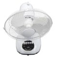 thumbnail image 4 of Ventilador de mesa solar de 12 pulgadas, profesional, eficiente, de ahorro de energía, seguro, de bajo ruido, para acampar al aire libre, 100-240 V, color blanco, 4 of 15