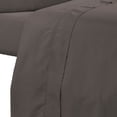 thumbnail image 3 of Minka 6 Piece King Bed Sheet Set, Soft Antimicrobial Microfiber, Dark Brown, 3 of 5