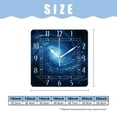 thumbnail image 2 of 16 Inch Wall Clock Battery Operated Square Clock Decorative for Office, Kitchen, Outdoor, Living Room，Galaxy Cloud Starry Exquisite, 2 of 4