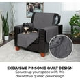 thumbnail image 4 of FurHaven Pawprint Non-Skid Sofa and Chair Furniture Protector for Dogs and Cats - XLarge Sofa, Gray, 4 of 11