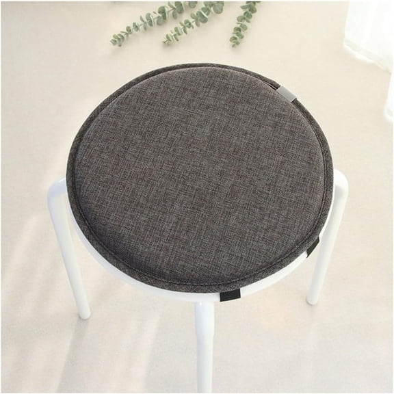 Non-Slip Round Stool Chair Pads, Kitchen Seat Cushions with Ties, Bar Chair Cushion Set for Counter Stools, High Density Foam