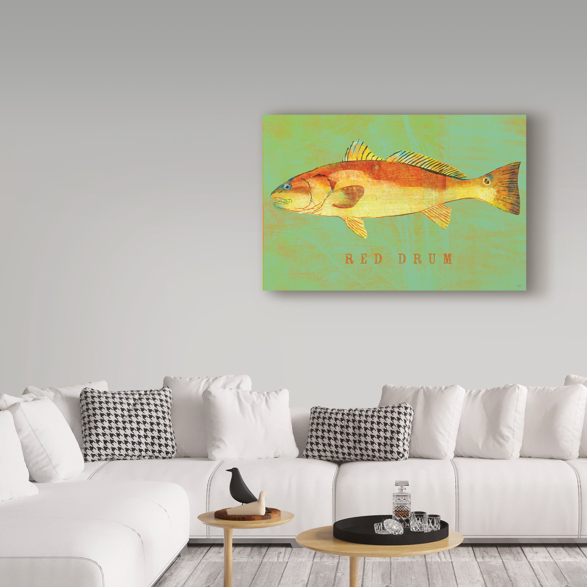 Trademark Fine Art 'Red Drum' Canvas Art by John W. Golden