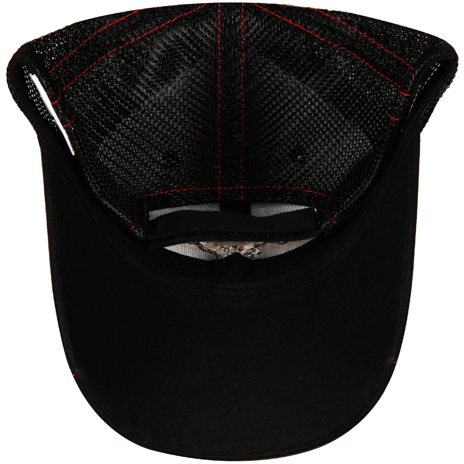 Ford Mustang Red and Black Mesh Hat