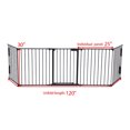 thumbnail image 3 of Jaxpety Fireplace Fence Baby Safety Fence Pet Gate Guard Metal Plastic Screen, Black, 3 of 9