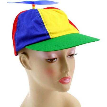 Propeller Cotton Ball Cap Multi Color Child Beanie Hat Clown Copter Helicopter