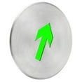 thumbnail image 6 of Voiceine Emergency Exit Sign Glow in the Dark Exit Stainless Steel Directional Floor Sign for Indoor and Outdoor for Business Office Warehouse, 6 of 10