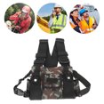 thumbnail image 3 of Chest Harness, Oxford Cloth Adjustable Vest Rig With 2 Pockets, Universal Chest Front Pack Pouch For 2 Way   Talkie, 3 of 8